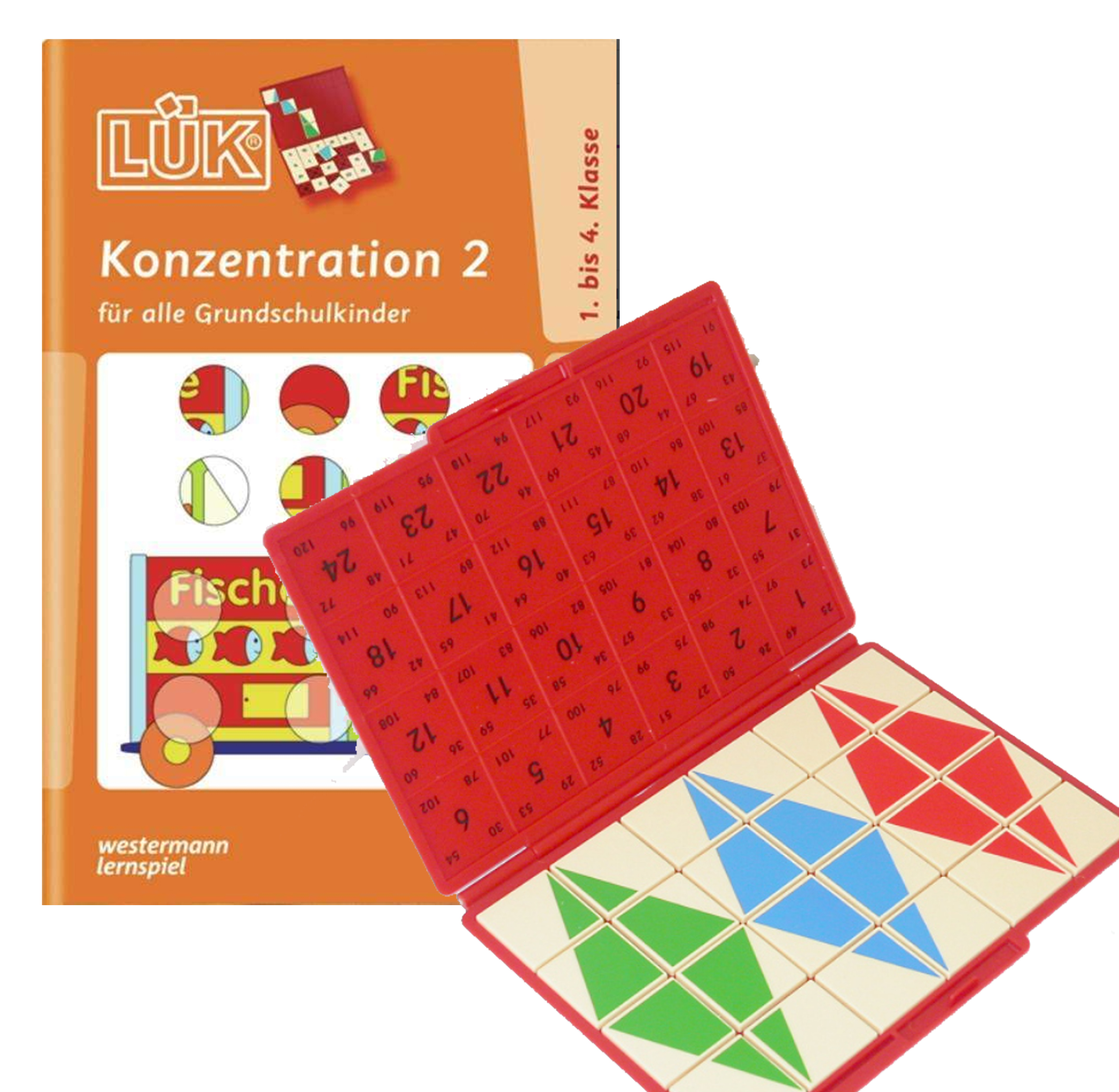 LÜK Konzentration Grundschulkinder 2 mit Lösungsgerät von LÜK
