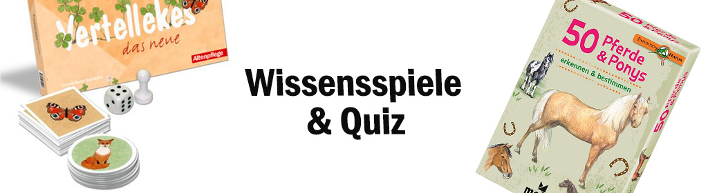 Wissensspiele & Quiz Banner