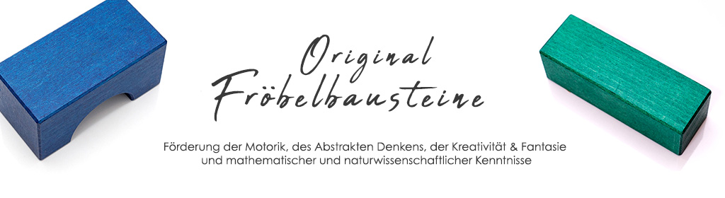 Fröbelbausteine Banner