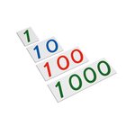 Groe Zahlenkarten aus Pappe, 1-1000