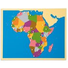 Montessori Puzzlekarte Afrika, ab 5 Jahre