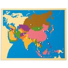 Montessori Puzzlekarte Asien, ab 5 Jahre