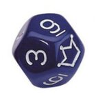 10 Ziffernwrfel aus Kunststoff von 0-10, blau (Aktionspreis!)