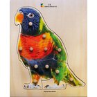 Holz-Puzzle Papagei mit großen Griffen, ab 2 Jahre