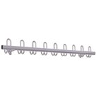 Wand-Garderobe 1 m, weialuminium