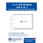 Stpselkarten '1 x 1 und Division mit 4, 8, 7'