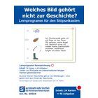 Stpselkarten 'Welches Bild gehrt nicht zur Geschichte?'