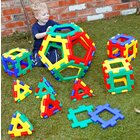 Giant Polydron Platonic Solids Set, 52 Teile, 1 Poster