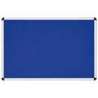 Textiltafel blau mit Alurahmen, 150 x 100 cm