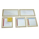 Montessori Multiplikationstabellen mit Ergebnisplättchen im Holzkasten