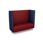 Akustiko Berlin B1 CME (schwer entflammbar), Schallschutzsofa Ocean 033131, Farbe Sitzfläche Bordeaux 033124