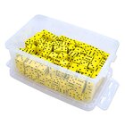 Flsterwrfel, gelb, 19 mm, mit Augen, 200 Stck