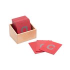 Fühl- und Tastplatten, Kleinbuchstaben in Holzbox, 3-8 Jahre