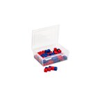 DICK-System Steckwrfel, 100 Stck rot und blau, 17 mm in Kunststoffbox