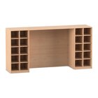 Flexeo Bettzeugschrank fr Liegen, 143,9 x 288,2 x 68 cm, Dekor Buche hell