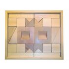 Set GEO-Kasten klein: Inhalt 36 Teile, Buche natur