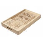 Set GEO-Kasten gro: Inhalt 66 Teile, Buche natur