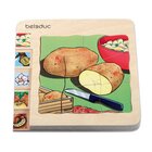 Lagenpuzzle Kartoffel, Holzpuzzle mit 5 Lagen, 4-5 Jahre