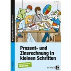 Prozent- und Zinsrechnung in kleinen Schritten, Buch, 7.-9. Klasse