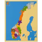 Montessori Puzzlekarte Norwegen, ab 5 Jahre