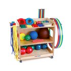 Sport-Thieme Aufbewahrungswagen mit Gymnastikger�ten, 77 Teile