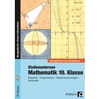 Stationenlernen Mathematik, Buch inkl. CD-ROM, 10. Klasse