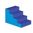 Treppe 4-stufig MAXI blau/hellblau, ab 4 Jahre