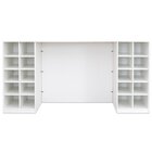 Flexeo Bettzeugschrank fr Liegen, 143,9 x 288,2 x 68 cm, Dekor Buche hell