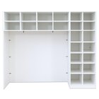 Flexeo Bettzeugschrank fr Liegen, 190 x 226 x 68 cm, Dekor Buche hell