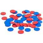 Schler-Wendeplttchen - blau/rot (100 Stck)