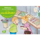 Kamishibai Bildkartenset - Auf dem Wochenmarkt mit Emma und Paul, 1-5 Jahre