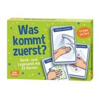 Was kommt zuerst?, Denk- und Legespiel mit Karten, 3-8 Jahre