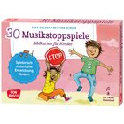 30 Musikstoppspiele, Karten, 3-8 Jahre