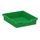Kunststoffkasten Gre III grn, 31 cm breit, 37 cm tief, 7,5 cm hoch