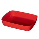 Materialschale rot, 20x15x4 cm