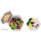 Prismo transparent in Geschenkdose, 100 Dreiecke inkl. Rahmen und Vorlagen