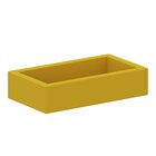 Schaumstoffbett klein gelb, 114x64x25 cm