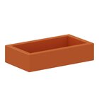Schaumstoffbett klein orange, 114x64x25 cm