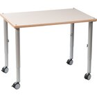 Tisch f�r Sandexperimentierwanne f�r den Kindergarten, 100 x 65 cm, h�henverstellbar 59-76 cm