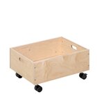 Aufbewahrungsbox klein aus Holz, mit Rollen, 24 x 46 x 38 cm