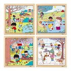 Jahreszeiten Puzzles, 4er Set, 3-5 Jahre