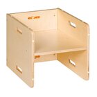 Kubus-Stuhl, Wendehocker und Tisch, Kita, Sitzhhe 15 cm und 21 cm
