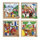 Thema-Puzzles Strae - 4er Set, ab 4 Jahre