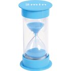 Sanduhr 2 min, hellblau, 12 cm hoch