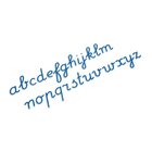 Bewegliches Alphabet, mittel: lateinische Ausgangsschrift - blau, ab 6 Jahre