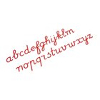 Bewegliches Alphabet, mittel: lateinische Ausgangsschrift - rot, ab 6 Jahre