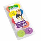 Jumbo Stempel - Thema Gefhle und Emotionen - 10 Stck, Gre 8 cm