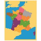 Montessori Puzzlekarte Frankreich, ab 5 Jahre