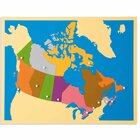 Montessori Puzzlekarte Kanada, ab 5 Jahre