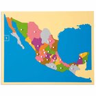 Montessori Puzzlekarte Mexiko, ab 5 Jahre
